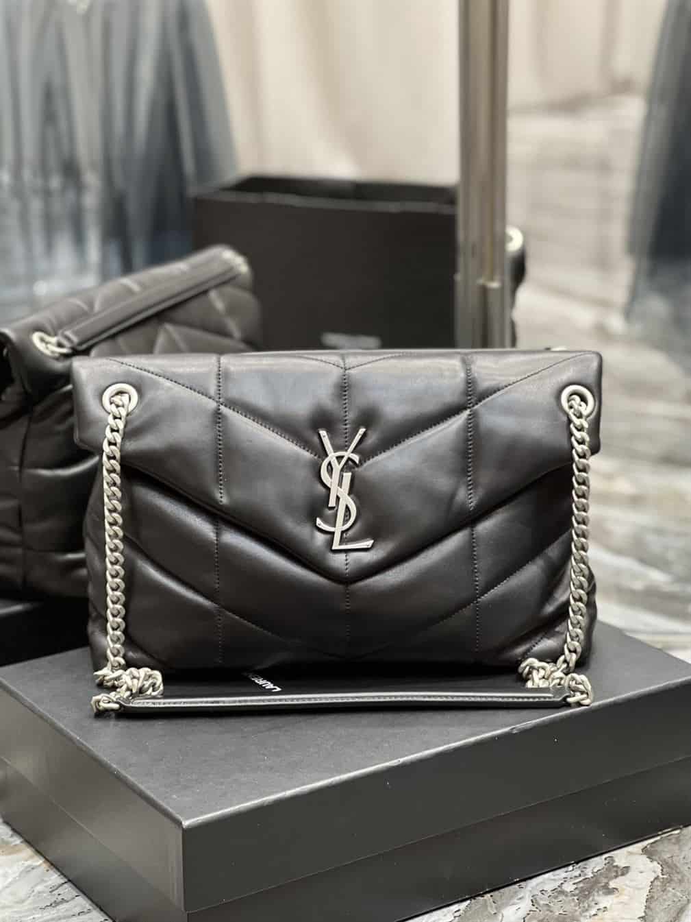 YSL MEDIUM PUFFER IN QUILTED NAPPA LEATHER – YB052