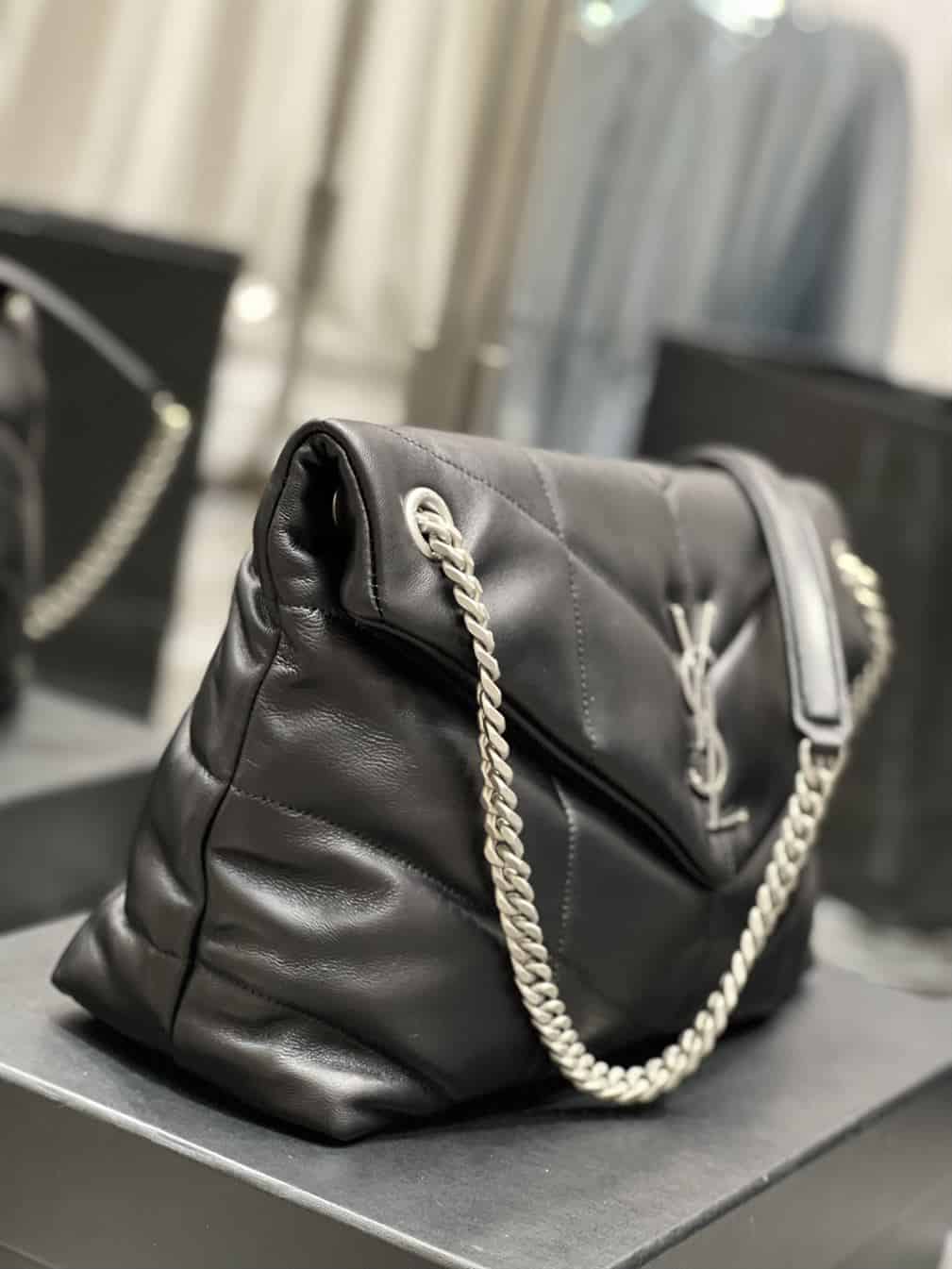 YSL MEDIUM PUFFER IN QUILTED NAPPA LEATHER – YB052