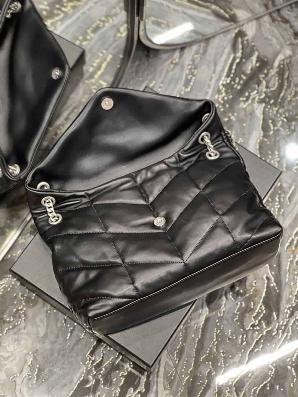 YSL MEDIUM PUFFER IN QUILTED NAPPA LEATHER – YB052