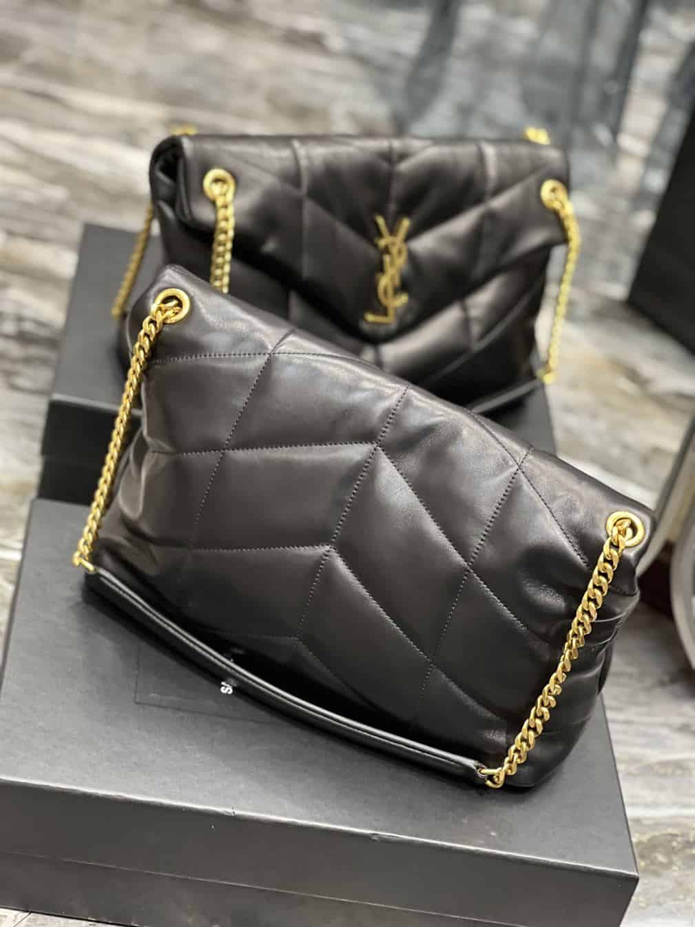 YSL MEDIUM PUFFER IN QUILTED NAPPA LEATHER – YB066