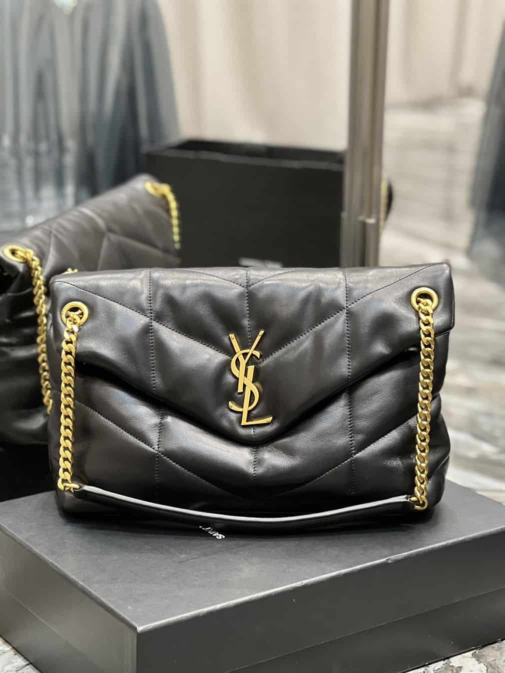 YSL MEDIUM PUFFER IN QUILTED NAPPA LEATHER – YB066