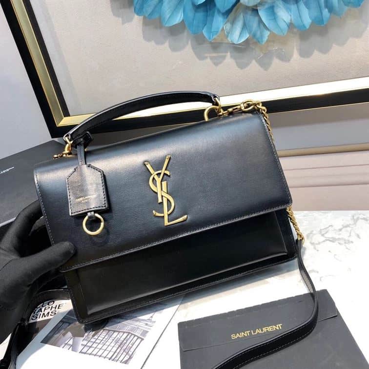 YSL MEDIUM SUNSET BLACK BAG – YB030