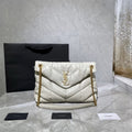 YSL PUFFER TOY CREAM WHITE BAG – YB014