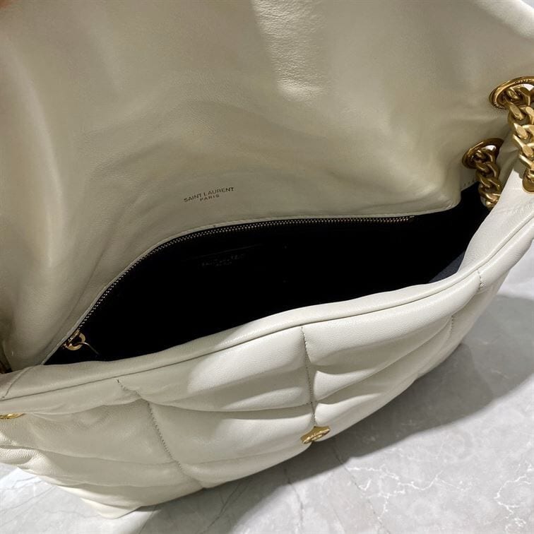 YSL PUFFER TOY CREAM WHITE BAG – YB014
