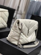 YSL PUFFER TOY WHITE BAG – YB017