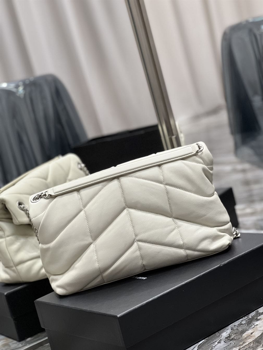 YSL PUFFER TOY WHITE BAG – YB017