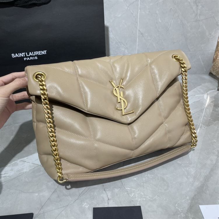 YSL PUFFER TOY WHITE CREAM BAG – YB020