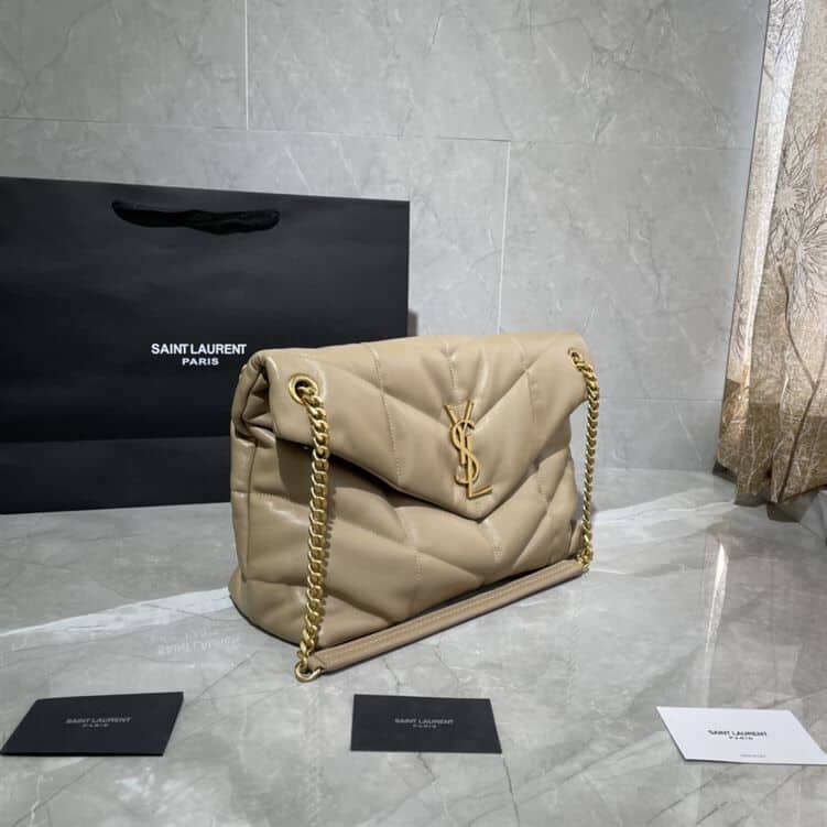 YSL PUFFER TOY WHITE CREAM BAG – YB020