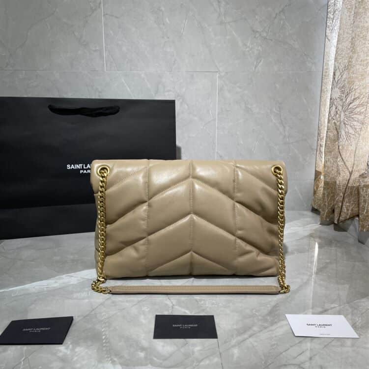 YSL PUFFER TOY WHITE CREAM BAG – YB020