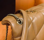 YSL PUFFER TOY BROWN BAG IN QUILTED LAMBSKIN – YB056