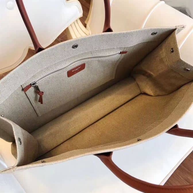 YSL RIVE GAUCHE CANVAS TOTE BEIGE BAG – YB025