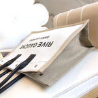 YSL RIVE GAUCHE CANVAS TOTE WHITE BEIGE BAG – YB026