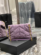 YSL SMALL PUFFER PURPLE BAG – YB057