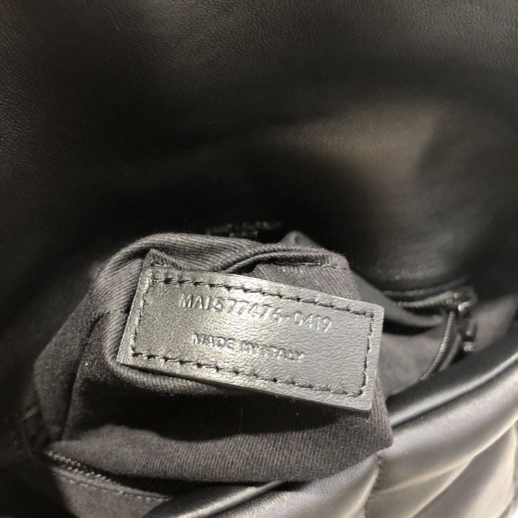 YSL SMALL PUFFER IN QUILTED NAPPA BLACK LEATHER – YB060