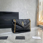 YSL SMALL PUFFER IN QUILTED NAPPA LEATHER BLACK – YB061