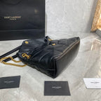 YSL SMALL PUFFER IN QUILTED NAPPA LEATHER BLACK – YB061