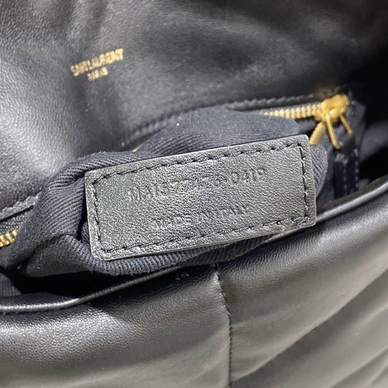 YSL SMALL PUFFER IN QUILTED NAPPA LEATHER BLACK – YB061