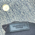 YSL SMALL PUFFER IN SUEDE AND DENIM BLACK – YB063